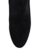 Harmonee Suede Over-the-Knee Boot, Black