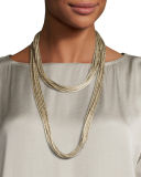 Tea Long Mesh Necklace, 18"