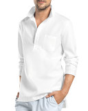 Alvaro Long-Sleeve Button Shirt, White