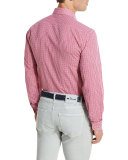 Check Pocket Sport Shirt, Raspberry
