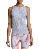 Vixen Fitted Muscle Tank Top, Sky