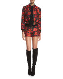 Marisa Floral Jacquard Shorts