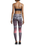 Graphic Print Sport Leggings, Tanzania