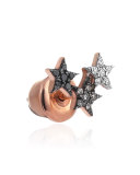 Wonder Star Stud Earring with Tricolor Diamonds