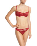 Intuition Underwire Demi Bra, Candy Apple