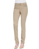 Curvy Slim-Leg Jeans, Pumice