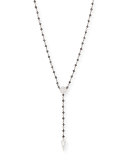 Twilight Black & White Diamond Y Necklace