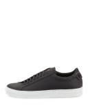 Urban Street Leather Low-Top Sneaker, Black