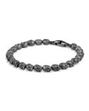 Silver Skull Bead Bracelet