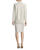 Washable Wool Short Boxy Jacket