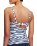 Riviera Stripe DD Cup Singlet Swim Top
