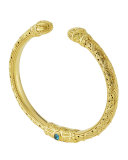 18K Flamenco Bracelet with London Blue Topaz Cabochons