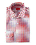 Box-Check Dress Shirt, Red/Navy