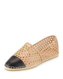 Mara Perforated Espadrille Flat