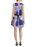 limelight mod-print high-low dress, multi