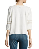 The Cheerleader Tee, Dirty White 75