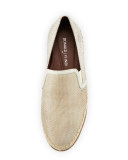Millie Leather Slip-On Sneaker, Bone