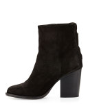 Ashby Suede Ankle Boot, Black