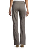 Mid-Rise Flare-Leg Pants, Doe