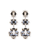 Karlotta Crystal Statement Earrings, Multi