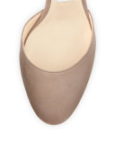 Lucia Suede 85mm Ankle-Wrap Sandal