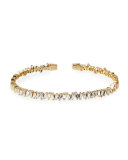 Baguette Diamond Bangle in 18K Yellow Gold