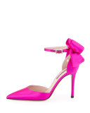 Trance Satin Bow Pump