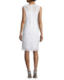 Sleeveless Lace Sheath Dress