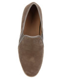 Chalmers Suede Espadrille Slip-On Sneakers, Gray