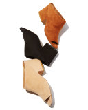 Petra Suede Block-Heel Mule Sandal