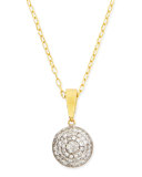 Lentil Ice 24k Gold & Diamond Pendant Necklace