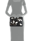 31 Minute Zip Cosmetics Bag, White/Black