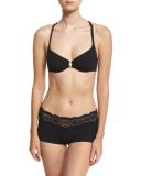 Sonia Front-Close Underwire Bra, Black