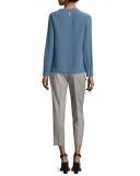 Cropped Flannel Pants, Stone
