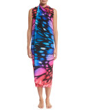 Monarch Printed Silk Pareo
