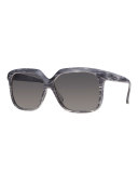 I-Plastik Brushed Square Sunglasses, Gray
