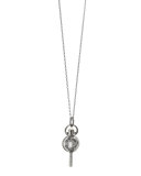 Mini Silver Carpe Diem Pendant Necklace, 17"L