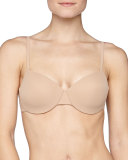 Allure Basic T-Shirt Bra, Black/Nude