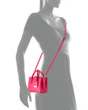 Milla X-Mini Leather Tote Bag, Beetroot Pink