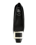 Decollette Belle Vivier Patent Pump, Black