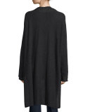 Edythe Long Cardigan, Charcoal Melange