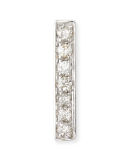 Small 14k Gold Diamond Bar Single Stud Earring