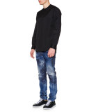Oversized Jacket W/Allover Zip Details, Black