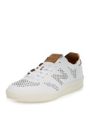 300 Deconstructed Leather Low-Top Sneaker