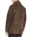 Steamboat Leather Jacket with Fur Lining