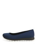 Sport Bottom Ballerina Flat, Baltico/Nero