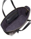 Panama East-West Zip Tote Bag, Black