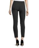Cosso Skinny Cropped Pants, Black