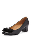 My Muse Patent Bow Pump, Nero
