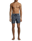 Mahina Penguin Swim Trunks, Navy